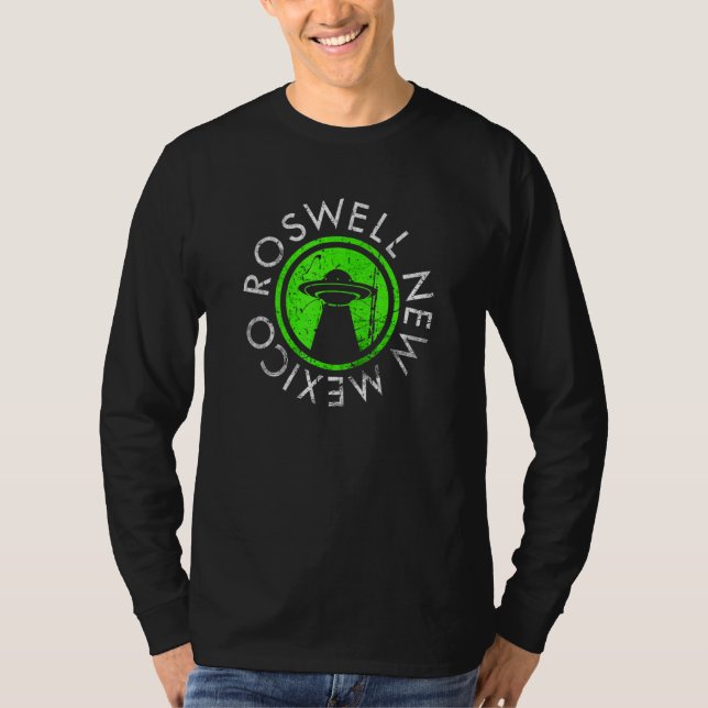 Camiseta Roswell Alienígena OVNI aflita-se pela divulgação (Frente)