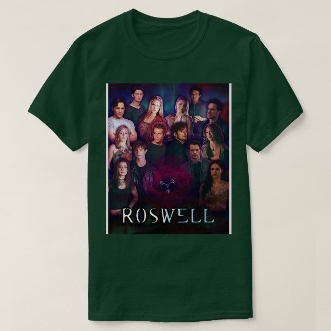 Camiseta Roswell Encontra Roswell Novo México (Frente do Design)
