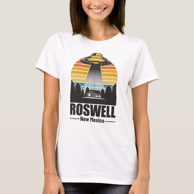 Camiseta Roswell New Mexico Funny Alien UFO Gift (Frente)