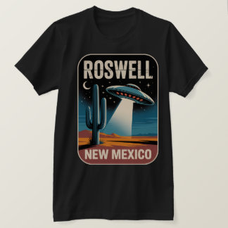 Camiseta Roswell NM Alien UFO Retro Deserto Ficção Científi