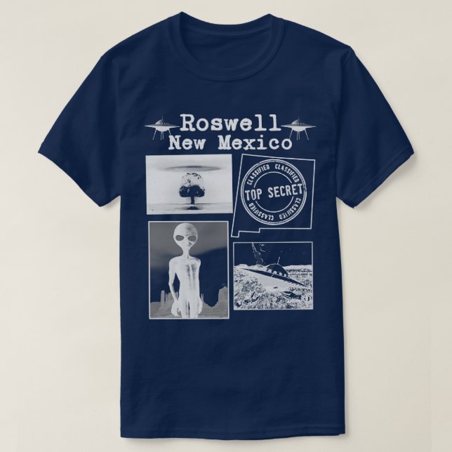 Camiseta Roswell Novo México 1 (Frente do Design)