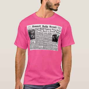 Camiseta Roswell Ufo Crash News - julho de 1947