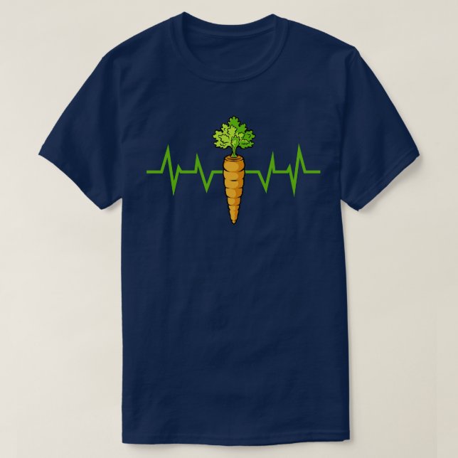 Camiseta rot Heartbeat Veggie Lover 1 (Frente do Design)
