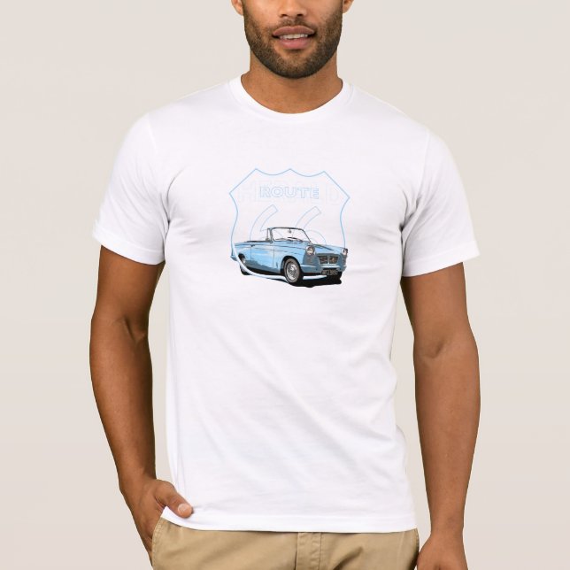 Camiseta Rota 1966 convertível de Triumph Herald 66 (Frente)