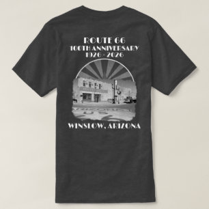 Camiseta Rota 66-100 Anos Arizona Monocromática Winslow