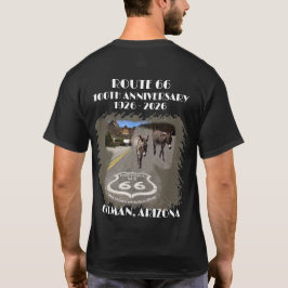 Camiseta Rota 66 - 100 Anos Oatman Arizona Volta