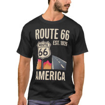 Rota 66 Americana Retro Vintage de Estrada dos Ano