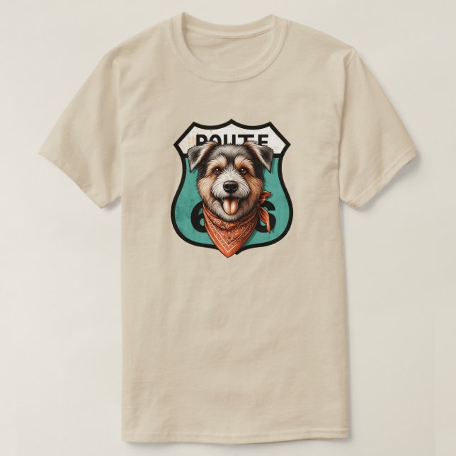 Camiseta Rota 66 Cães (Frente do Design)