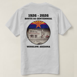 Camiseta Rota 66 Centenário Arizona Winslow Traseira