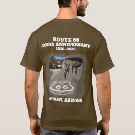 Camiseta Rota 66 Centenário Oatman Arizona Voltar