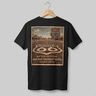 Camiseta Rota 66 Centenário Roupas de Pavimento de Seligman