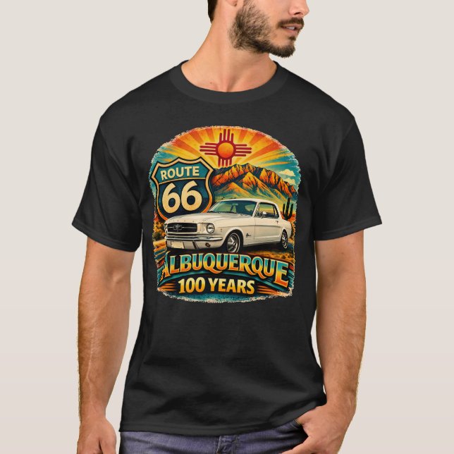 Camiseta Rota 66 Centennial Mustang (Frente)