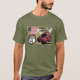 Camiseta Rota 66 do vintage