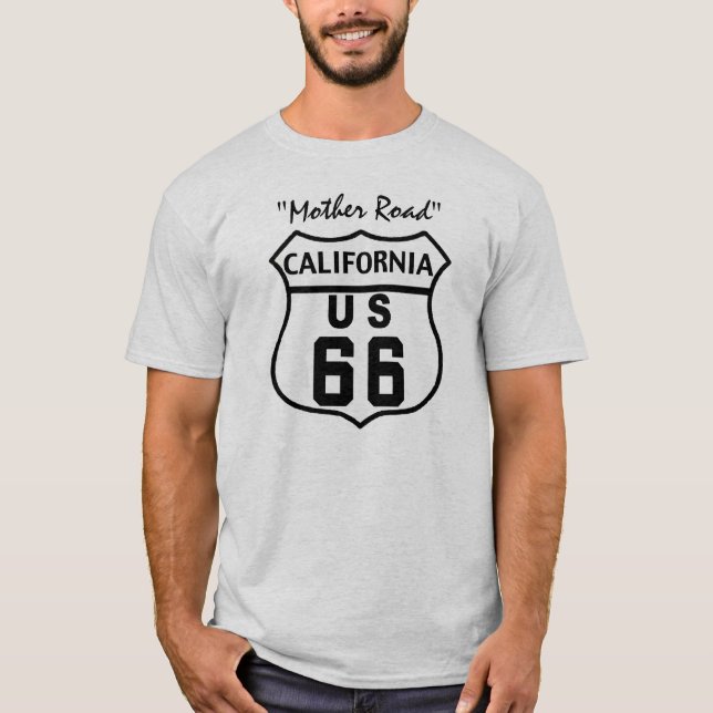 CAMISETA ROTA 66 DOS E.U. - CALIFÓRNIA (Frente)