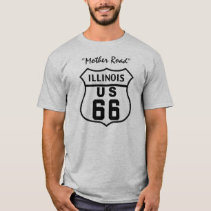 CAMISETA ROTA 66 DOS E.U. - ILLINOIS
