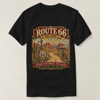 Camiseta Rota 66 Est. 1926 Centenário Vintage