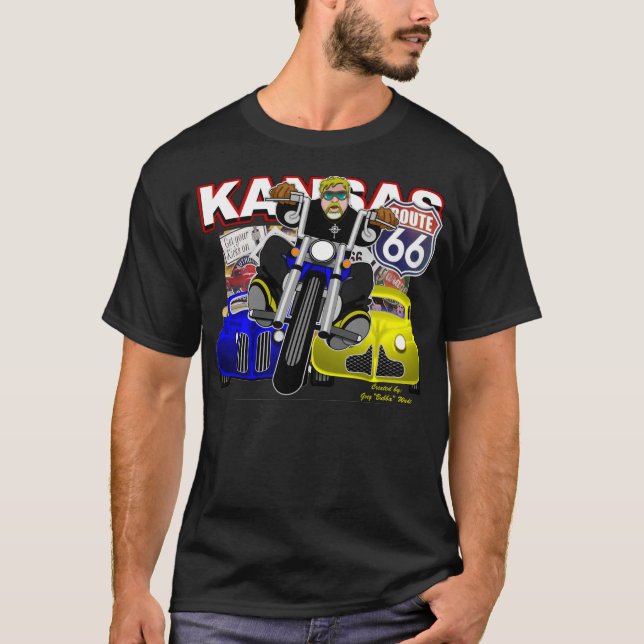 CAMISETA ROTA 66 KANSAS (Frente)