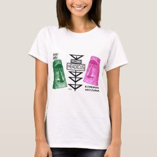 Camiseta Rota 66 Kingman do verde & do rosa de Giganticus