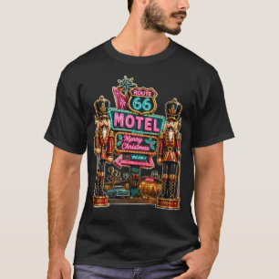 Camiseta Rota 66 Motel Natal Quebra-Nozes Neon