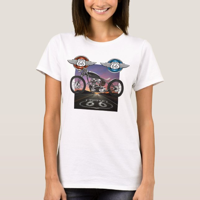 Camiseta Rota 66 - Motociclo - SRF (Frente)