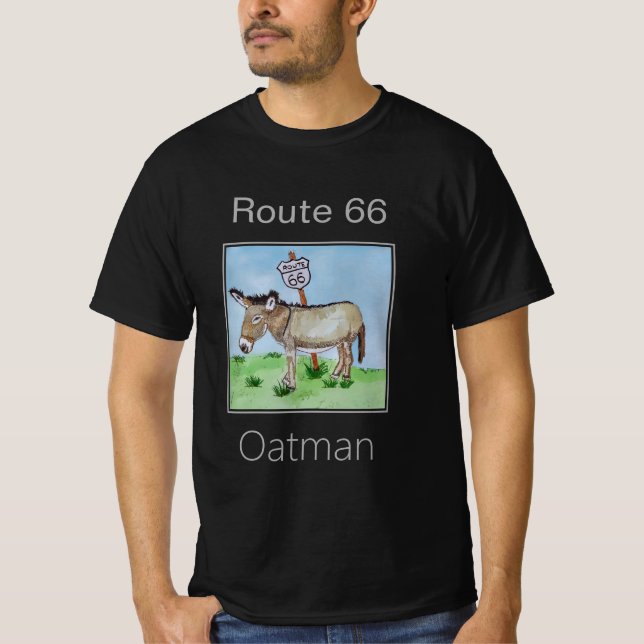 Camiseta Rota 66, O Oatman Donkey (Frente)