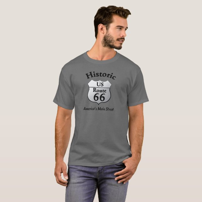 Camiseta Rota 66 — T-shirt (Frente Completa)