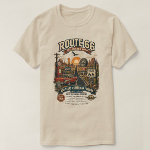 Camiseta Rota 66 Vintage 100º Aniversário