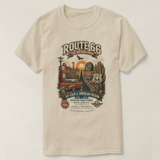 Camiseta Rota 66 Vintage 100º Aniversário