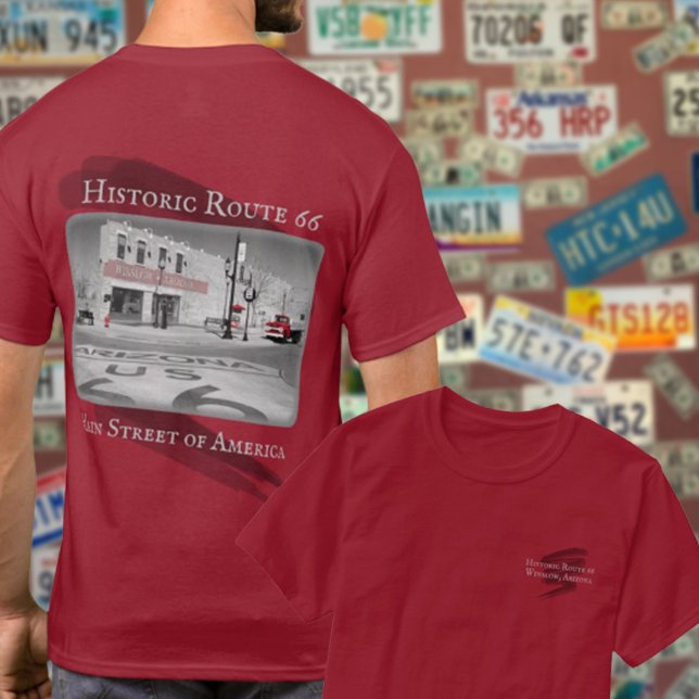Camiseta Rota 66 Vintage Destino Winslow Arizona Foto (Criador carregado)