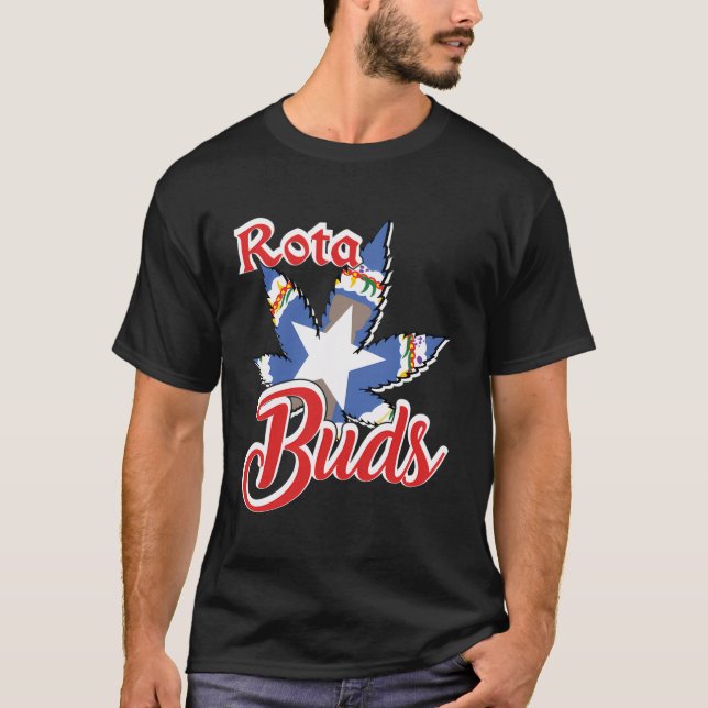 Camiseta Rota Buds Cnmi Flag Em Weed Design (Frente)