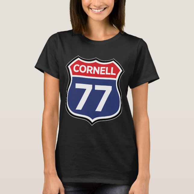Camiseta Rota Cornell 77 Estrada Barton Hall Dead Head Con (Frente)