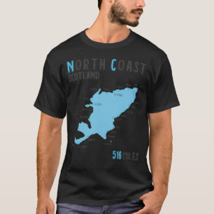 Camiseta Rota de Condução North Coast 516 Milhas Escócia Nc