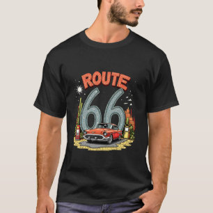 Camiseta Rota de Viagem pelo Deserto Rota 66 Design com Ver