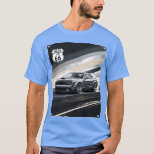Camiseta Rota do muscle car americano hellcat