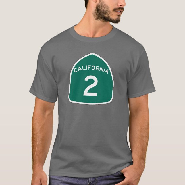 Camiseta Rota Estadual da Califórnia 2 (Frente)
