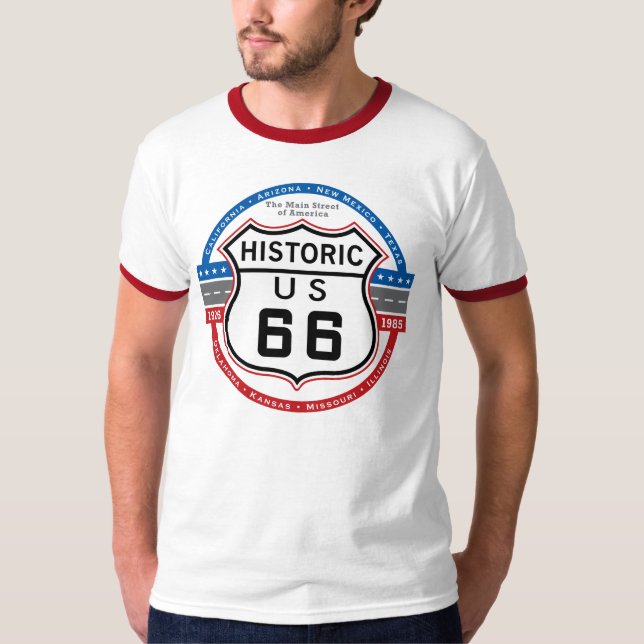 Camiseta Rota histórica 66 (Frente)