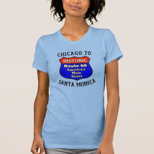 Camiseta Rota Histórica 66 Chicago para Papais noeis Monica