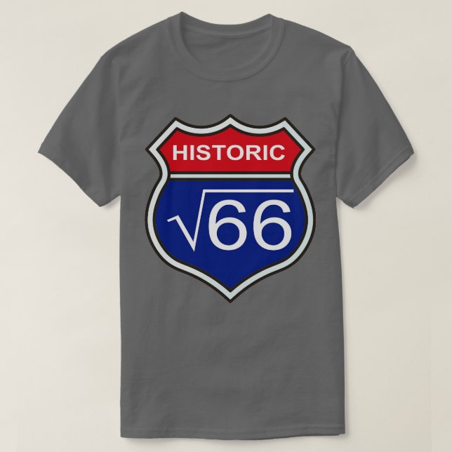 Camiseta Rota Histórica 66 TShirt (Frente do Design)