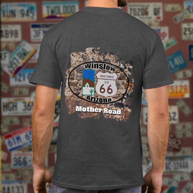 Camiseta Rota Histórica 66 ~ Winslow, Arizona (Criador carregado)