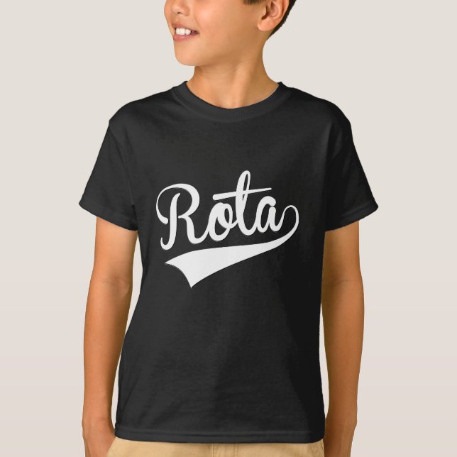 Camiseta Rota, retro, (Frente)