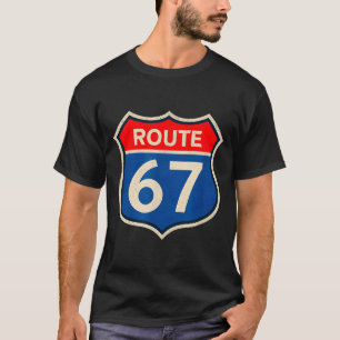 Camiseta Rota Retro 67 Meme Seis Sete Aura Energia Número 6