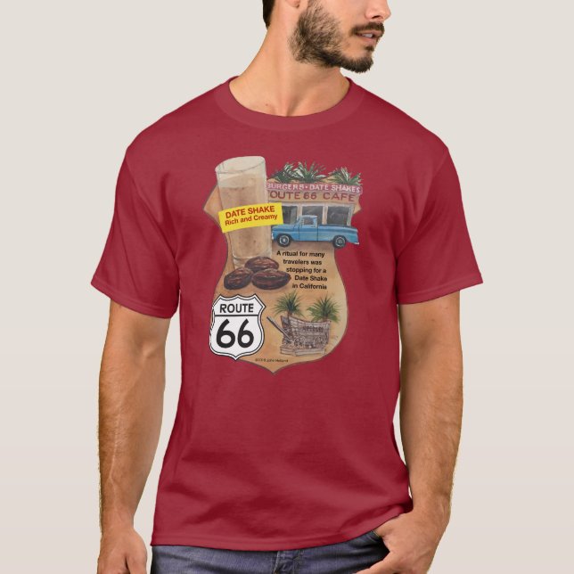 Camiseta Rota t-shirt da agitação de 66 datas (Frente)