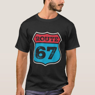 Camiseta Rota Vintage 67 Seis Sete Meme 67º Aniversário 80s