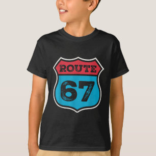Camiseta Rota Vintage 67 Seis Sete Meme 67º Aniversário 80s