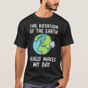 Camiseta Rotação Da Terra Faz Meu Professor De Ciência Do D