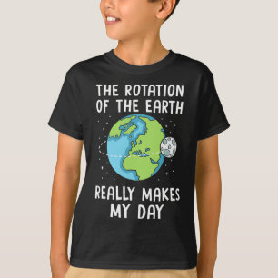 Camiseta Rotação Da Terra Faz Meu Professor De Ciência Do D