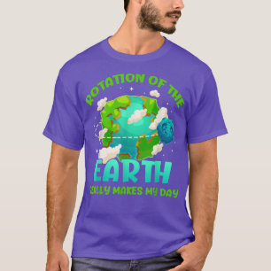 Camiseta Rotação da Terra Torna Meu Dia Engraçado Ciência E