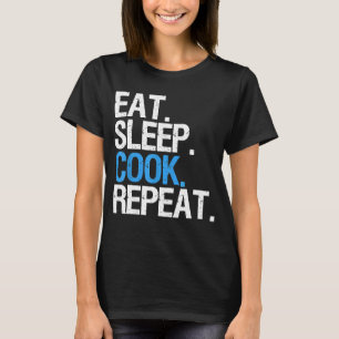 Camiseta Rotação da vida dos chefs Coma o cozinheiro do son