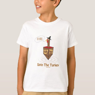 CAMISETA ROTAÇÃO DE THANKSGIVUKKAH OS PRESENTES DE TURQUI