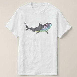 Camiseta Rotação do Shark Colorido